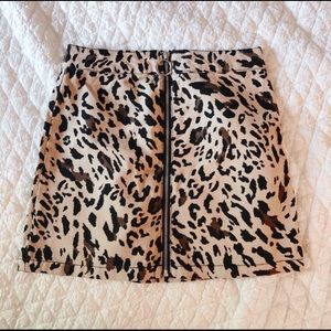 Cheetah Print Mini Skirt